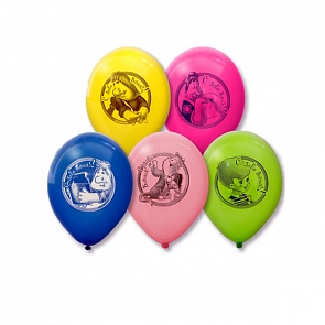 Набор шаров - Малыш и Карлсон, 30 см, 5 шт. (Веселая затея, 1111-0636)